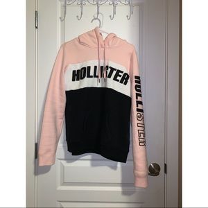 Hollister Pink and Black Hoodie